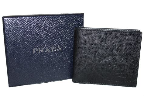 prada leather mens wallet|prada wallet outlet.